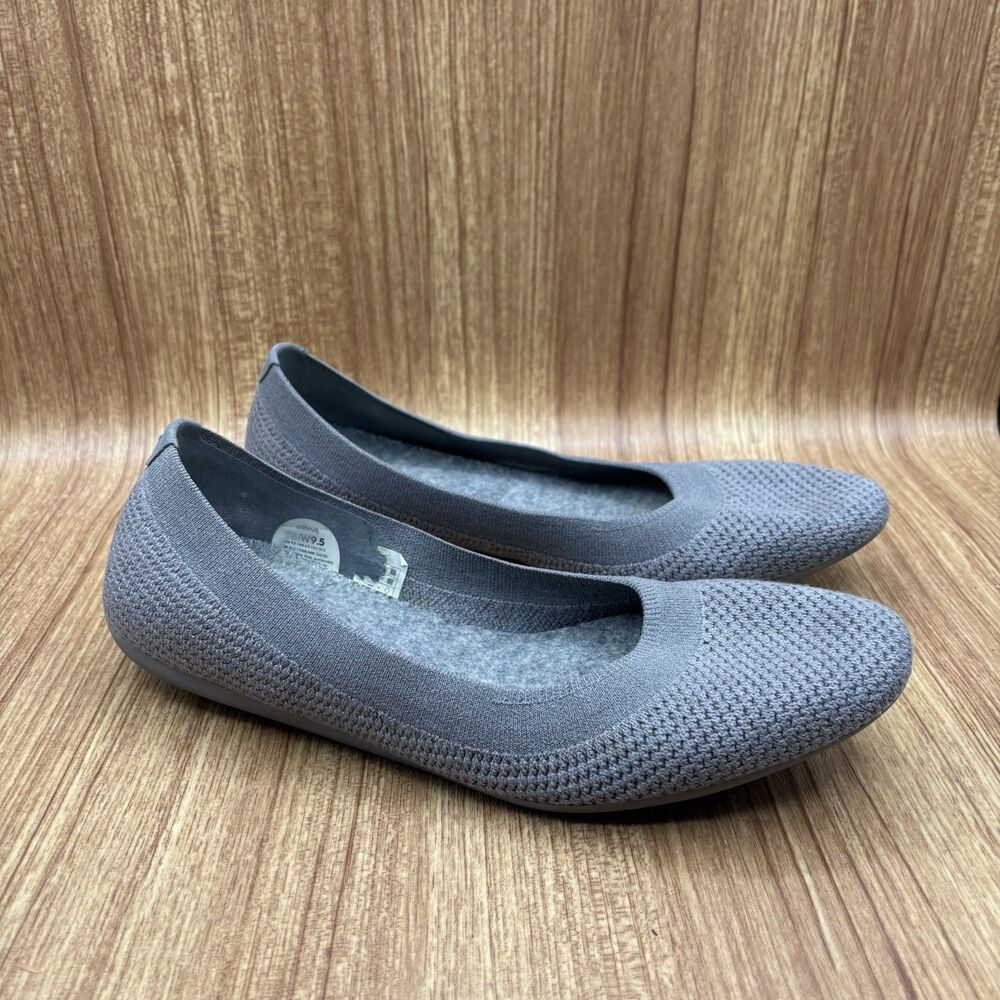 Allbirds TB Tree Breezers Knit Slip On Flats Shoes Women's Size 9.5 Mist‎ Grey